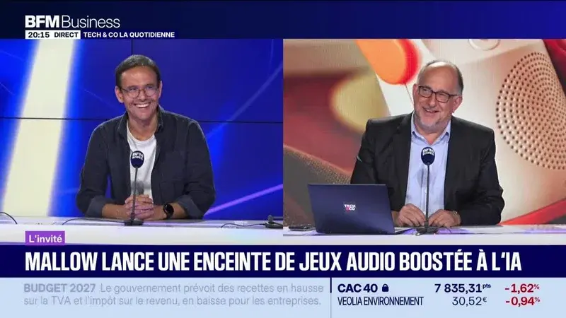 Mallow lance une enceinte de jeu audio boostée à l'intelligence artificielle, présentée par son PDG Cédric O sur BFM Business